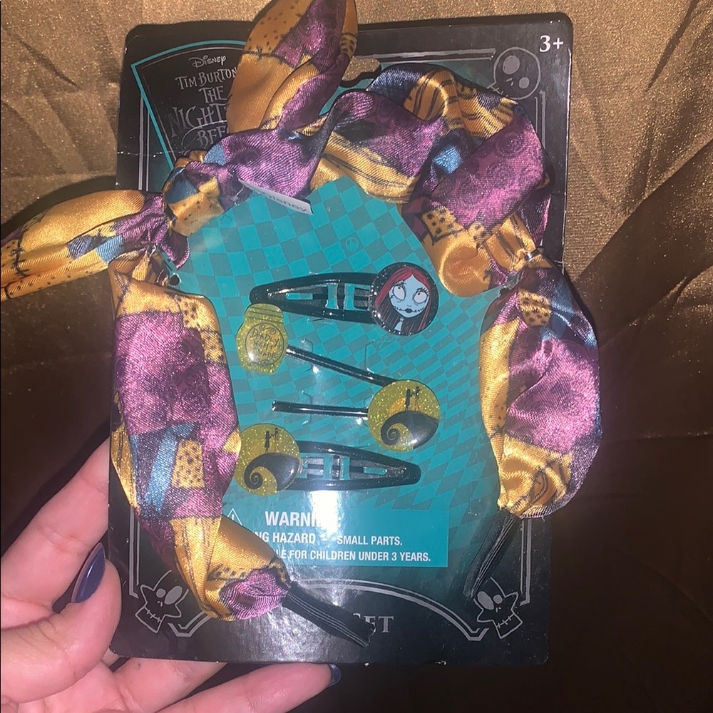 Disney The Nightmare Before Christmas Hair Accessory Set - Purple and Yellow